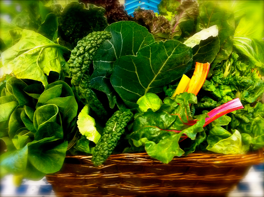 Green, leafy vegetables